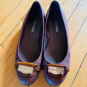 MIUMIU Brown flat